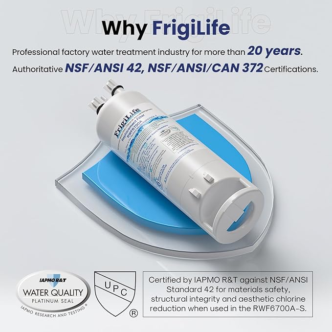 W10295370A Refrigerator Water Filter Compatible with EDR1RXD1, Everydrop® Filter 1, EDR1RXD1B, WHR1RXD1, KAD1RXD1, 46-9081, 46-9930, P5WB2L, P8RFWB2L, 3Pack