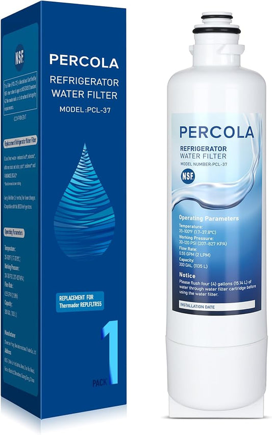 REPLFLTR55 Thermador Water Filter Replacement, Compatible with Bosch Ultra Clarity Pro B36CD10ENS, B36FD10ENS, B36CD10ENS, B36FD10ENS, 1 Pack