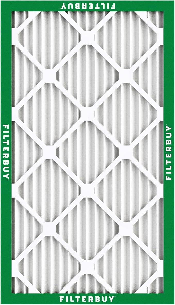 Filterbuy 8x24x1 Air Filter MERV 8 (MPR 700) Dust Defense Replacement (2-Pack), Electrostatic Pleated HVAC AC Furnace Filters, Made in USA (Actual Size: 8.00 x 24.00 x 0.75)