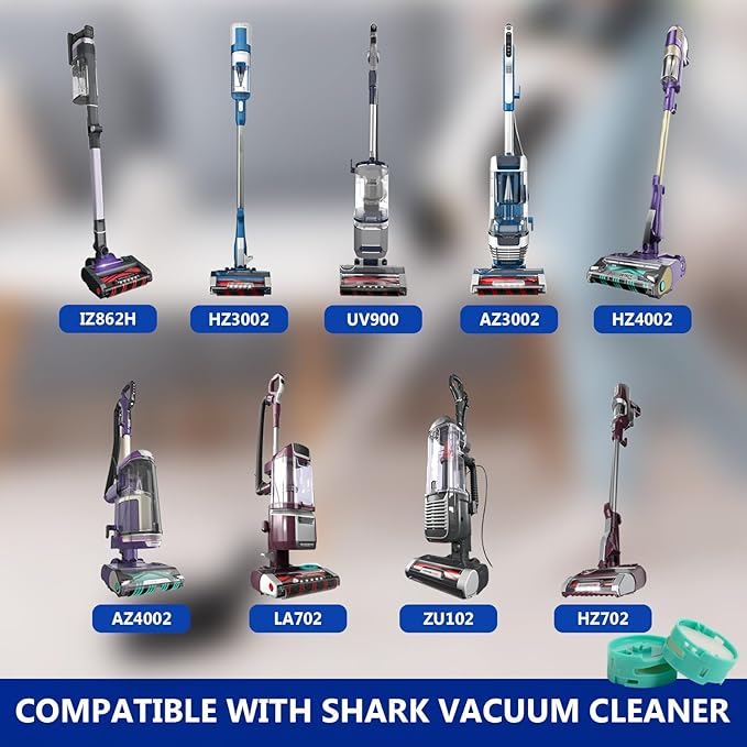 8 Pack Odor Neutralizer Cartridges Replacement Compatible with Shark AZ3000 AZ3002 HZ3000 HZ3002 IZ862H IZ562H ZD550 ZU102 Upright Vacuum, HP152 HP301 HP302 Air Purifier, Part# 1541FC3000