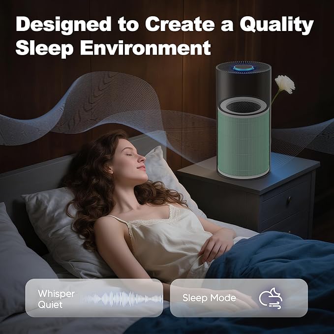 2 Pack True HEPA Kilo Pet Care Filter Replacement Compatible with Afloia Kilo, KILOPLUS, KILOPRO, MIRO, MIRO PRO and MORENTO MR-Kilo, Kalo Air Purifier, 360° 3-Stage Filtration, Green