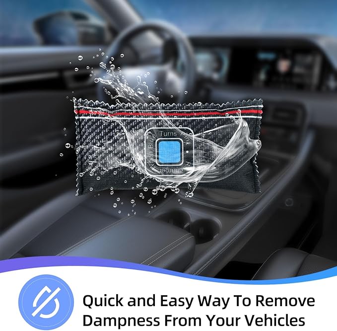 10 Pcs Rechargeable Desiccant Packs for Storage Silica Gel Packets Dry Moisture Absorbers Bags Reusable Desiccant Car Dehumidifiers Bags for Gun Safe Closet Basement Car Tool Box (200g)