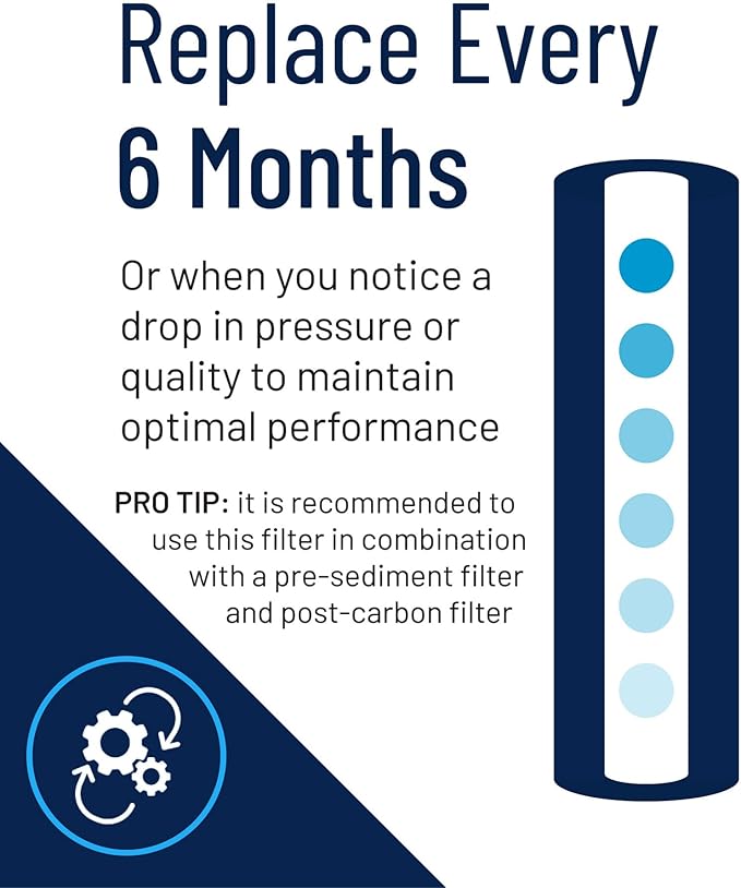 Pentair Pentek RFFE20-BB Big Blue Water Filter, 20-Inch, Whole House Radial Flow Iron Reduction Replacement Cartridge, 20" x 4.5", Pack of 4