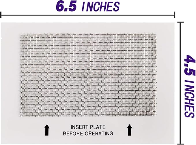 Universal Ceramic Ozone Plates for Generic Ozone Generators Washable Purification Air Purifier, 6.5" x 4.5" Inches Replacement Ozone Plates (2Pack)