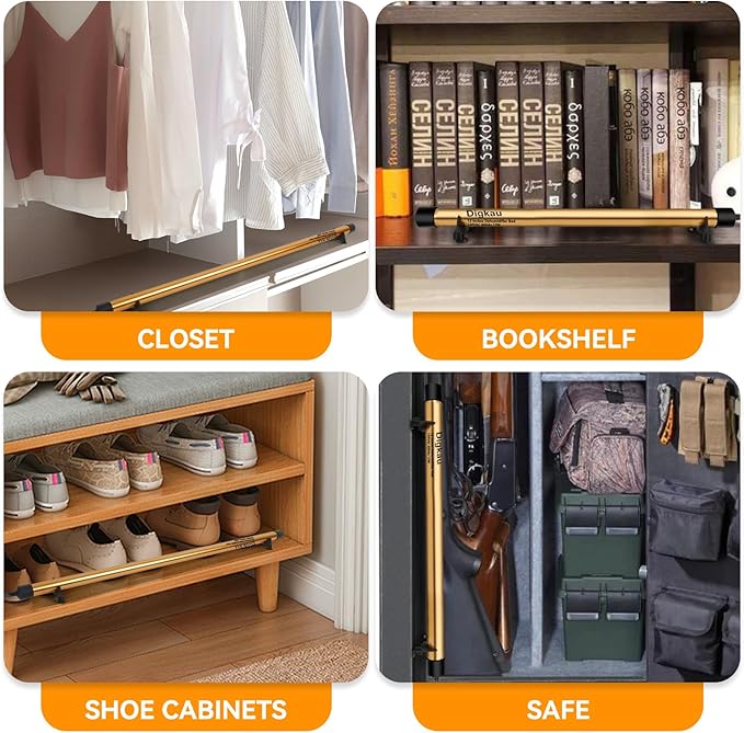 Gun Safe Dehumidifier Rod - High Power, Easy Installation Plug-in Dehumidifier, Superior Moisture, Keep Dry for Gun Safes,Cabinets, Closets (12in)