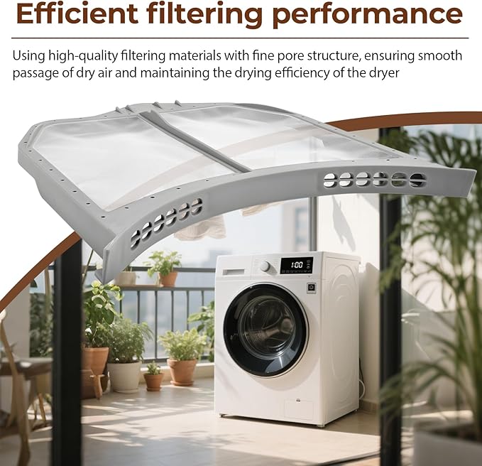 W11758174 Dryer Lint Filter Replace P5313133 Compatible with Whirlpool YIED5900HW Series Maytag MED5630HW2 Dryer