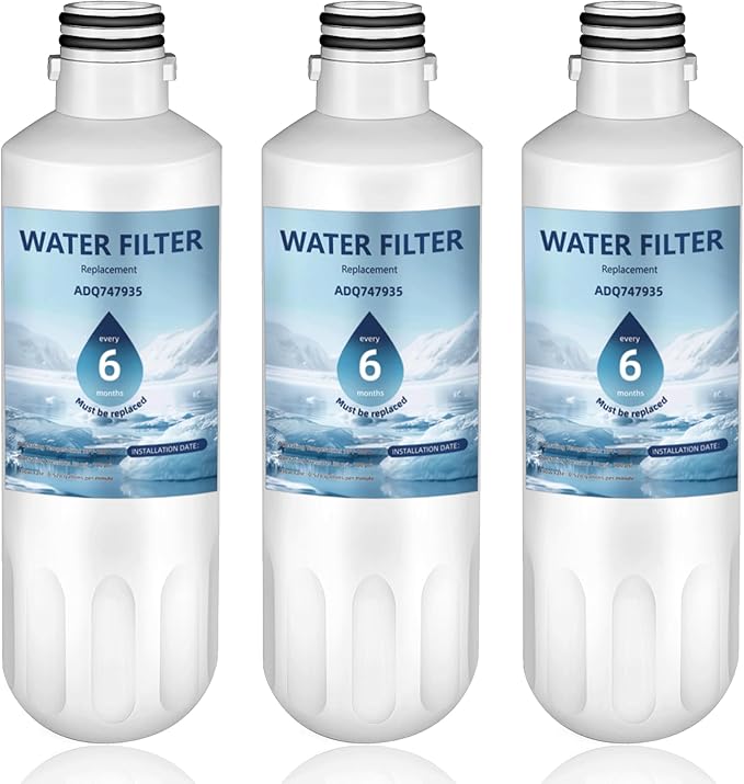 LT1000P ADQ747935 Water Filter LT1000P Replacement for LG LT1000P®/PC/PCS ThinQ® Water Filter,AGF80300704,LMXS28626S,LFXS26973S,LRFLC2706S,LRFS28XBS,LFXC22526S