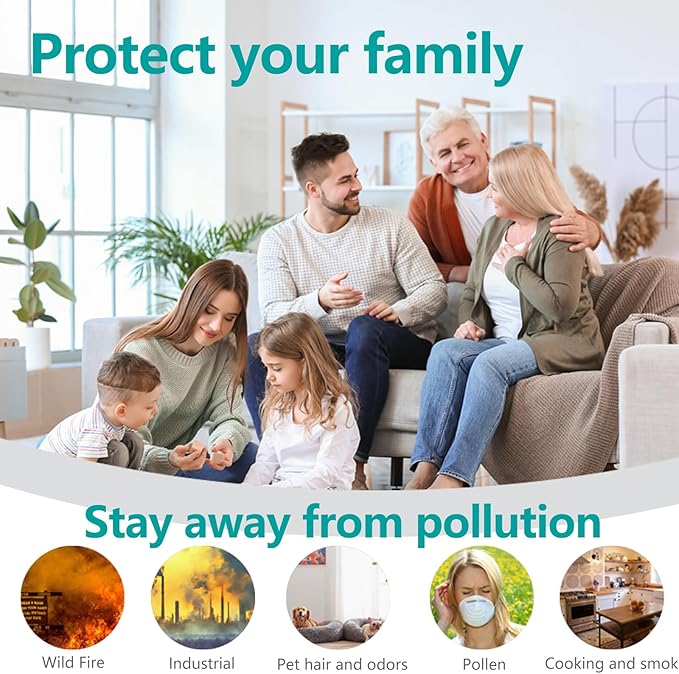 1183900 Replacement Filters（2 True HEPA+4 Pre-Carbon ） Compatible with Whirlpool APT/APMT Series Air Purifiers (APT30010M, APT40010R, APT42010M, APT50010M, APMT2001M)