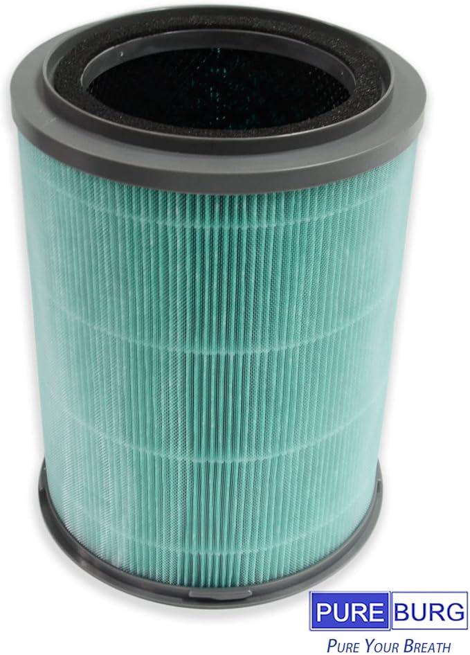 PUREBURG Replacement Filter Compatible with YIOU S1 (HY3800) Air Purifier, 2-Pack H13 HEPA 4-Stage Filtration Activated carbon Air Clean Dust VOCs