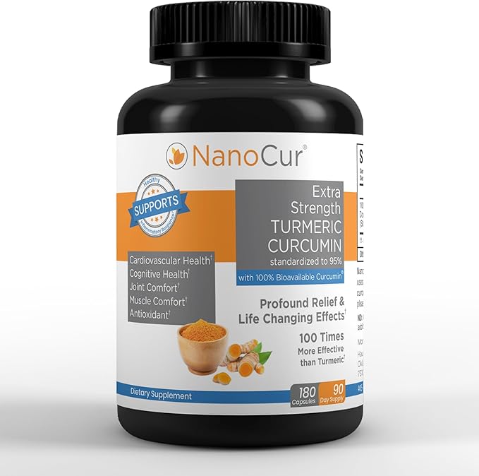 Turmeric Curcumin - 100x More Active Than Turmeric, 170% More Active Than Curcumin + Black Pepper Extract. Joint Support, Relief, and Energy You’ll Feel. Organic Curcumin/Plant-Based Carrier.