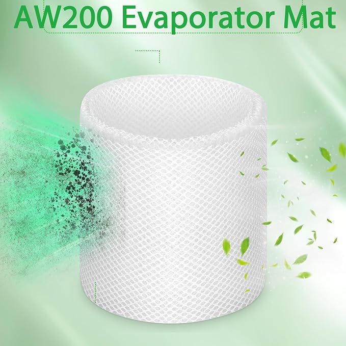 AW200 Evaporator Mat Replacement Compatible with Boneco W200, W300, H300, H400 Air Purifiers and AW200 Humidifier Air Washers Filter Replacement Upgrade 2 Pack