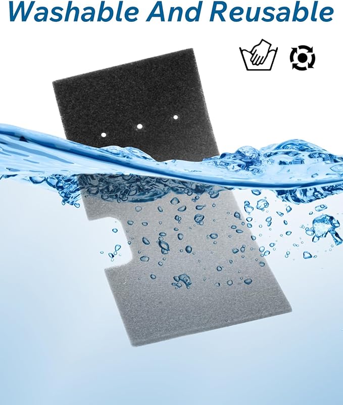 WH01X35719 Lint Filter 4-Pack - for GE Profile Washer Dryer Combo - Hand Washable and Reusable - for Models: PFQ97HSPVDS - Dryer Lint Filter Replacement - All In One Washer Dryer Combo Filter