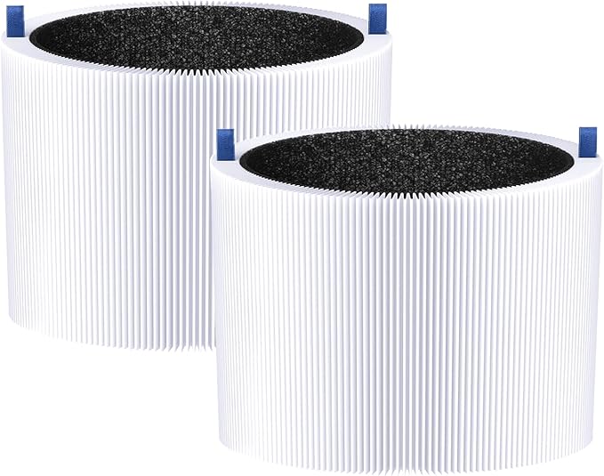 Replacement Filters Compatible with Blueair Blue Pure Mini Max Air Purifier, True H13 Filter and Carbon Filter, 2 Pack