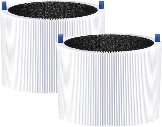 Replacement Filters Compatible with Blueair Blue Pure Mini Max Air Purifier, True H13 Filter and Carbon Filter, 2 Pack
