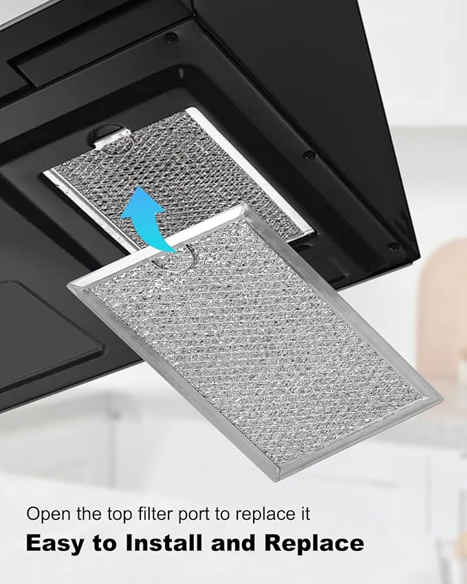 2 Pcs Microwave Grease Filter Fit for GE JVM6175EK5ES JVM6172SK5SS JVM6175SK5SS JVM6175YK5FS