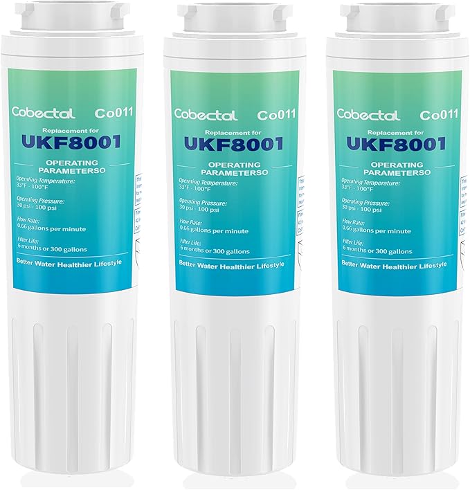 EDR4RXD1 Replacement For whirlpool Water Filter UKF8001, Filter 4 krfc300ess01 wrf555sdfz16 wrx735sdhz00, wrx735sdhz02, fit for May*tag Ukf8001axx-200, Hdx Fmm-2 Water Filter 3 pack