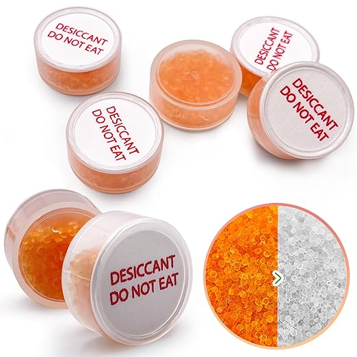 3 Gram 2000 Pack Desiccant Packs Food Grade,Silica Gel Capsule with Indicating Silica Gel Beads (Orange to White), Moisture Absorber Packets Silica Gel Packets