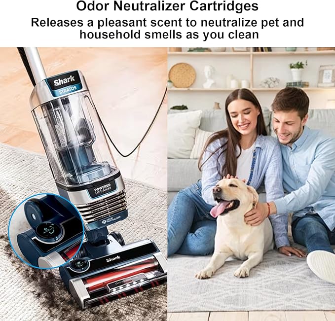 Complete AZ3002 Filters for Shark AZ3002 AZ3000 Stratos DuoClean PowerFins Upright Vacuum: 2 HEPA Filters, 4 Foam & Felt Filters, 4 Odor Neutralizer Cartridges, Shark Stratos Filter Replacements