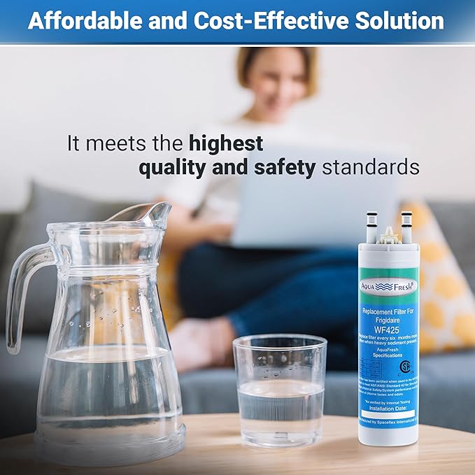 Aqua Fresh Replacement for WF3CB, PureSource 3, 706465, 242086201, 242086203, 242294501, 242069601, AP4567491, PS3412266, WF425 Refrigerator Water Filter