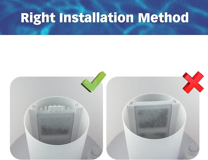 Pet Standard Replacement Large Water Filter Compatible With Whisker City® Automatic Pet Fountain, Pack of 10