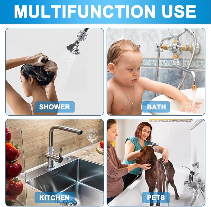 6 Pack 20 Stage Shower Filter Replacement by Cenipar Shower Cartridge Filter, Shower Head Filter Refill with Vitamin C Shower Head Replacement Filter for Hard Water