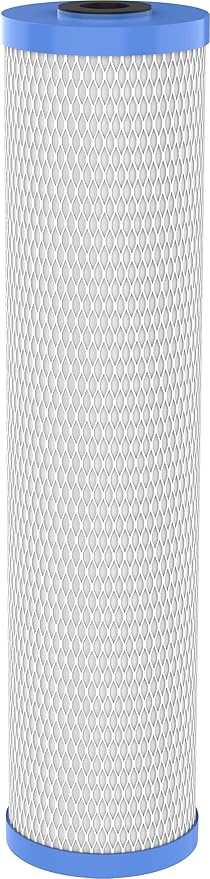 Pentair Pentek EPM-20BB Big Blue Carbon Water Filter, Whole House Modified Epsilon Carbon Block Filter Cartridge with Bonded Powered Activated Carbon (PAC) Filter, 20” x 4.5”, 10 Micron, Pack of 4