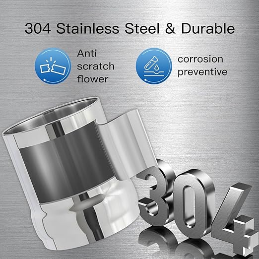 Gravity-Fed Water Filter System, 1.5G Stainless-Steel Countertop System with 2 Black NSF/ANSI 42 Certification Elements, 2 Fluoride, Metal Water Level Spigot, Reduces Fluoride and Chlorine