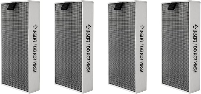 Nispira AAFTMH01 Replacement Filters For LG PuriCare Mini Portable Air Purifier AP151MWA1 2-in-1 True HEPA, 4 Packs