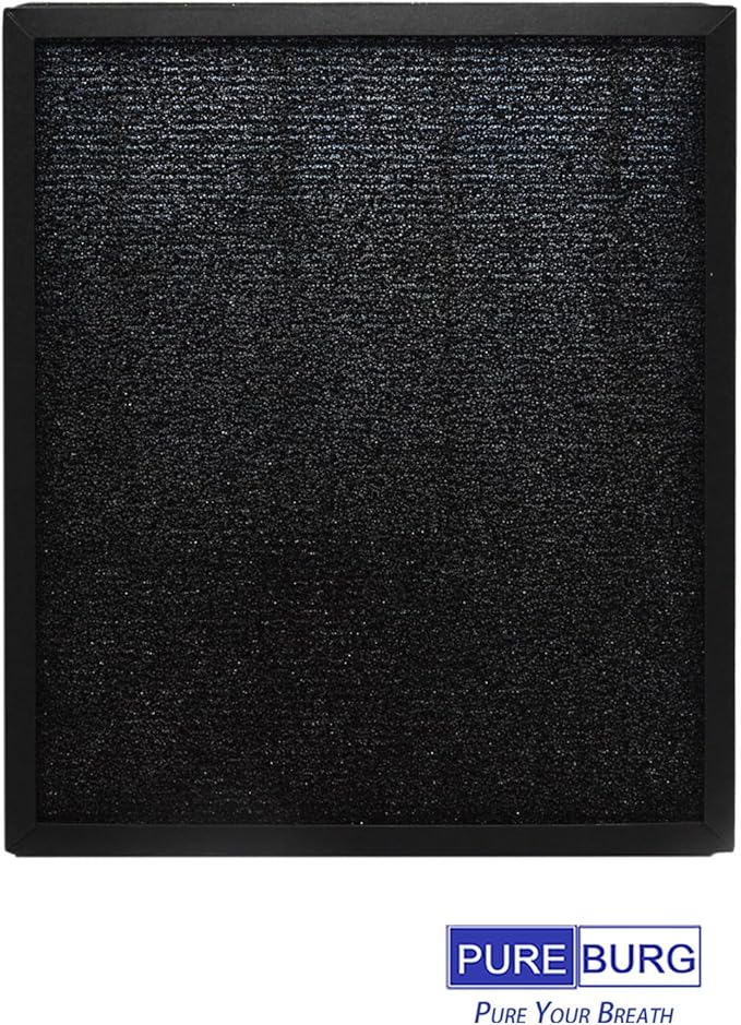 PUREBURG Replacement Filter Compatible with POMORON MJ005H Air Purifier,4-Pack H13 HEPA Activated Carbon 2-in-1 4-Stage Filtration