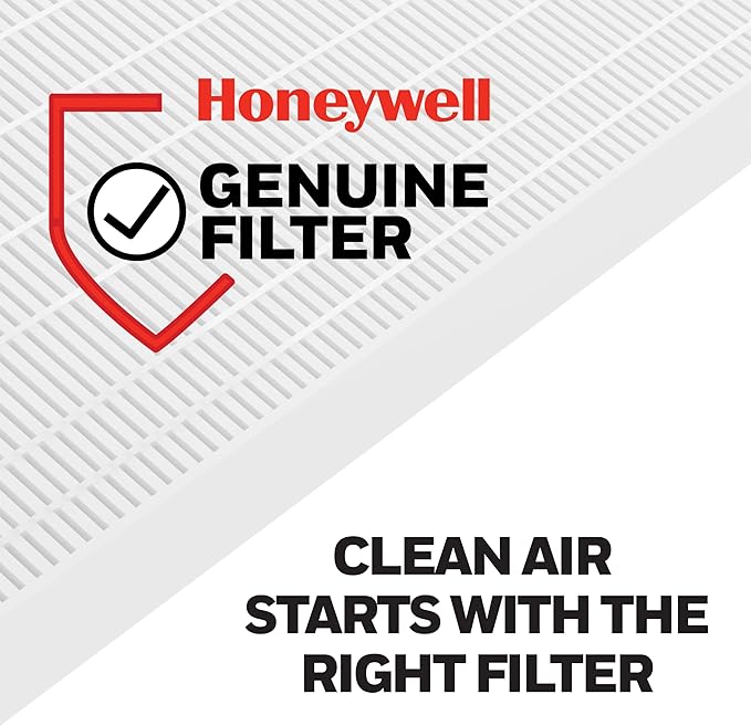 Honeywell HEPA Air Purifier Filter R, 2-Pack for HPA 100/200/300 and 5000 Series - Airborne Allergen Air Filter Targets Wildfire/Smoke, Pollen, Pet Dander, and Dust