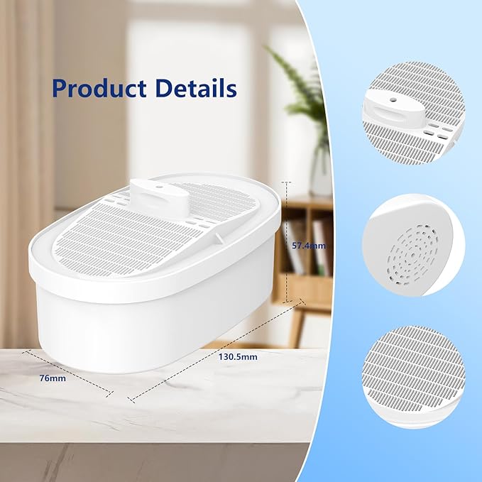 2Pack Replacement Filter for Waterdrop® WD-PF-01A Plus,Reduces PFOA/PFOS, Chlorine, Compatible with Waterdrop® Pitchers，Lasts 3 Months or 200 Gallons, Premium Water Filtration