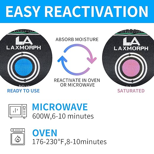 200g Rechargeable Desiccant, Moisture Absorbing Bag Reusable & Absorbs Moisture & Humidity, Rechargeable Dehumidifier Bag for Gun Safe,Cars,Bins,Totes,Food Storage,Clothes,Suitcase(2, Black)