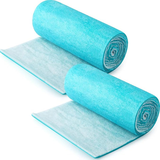 Tudomro 2 Roll 12 x 90 x 0.5 Inch Air Filter Material Vent Filters Plus for Air Conditioner Register Pads Cut to Replacement Floor Vent Filter Sheet for Home Indoor Dryer Air Purifiers