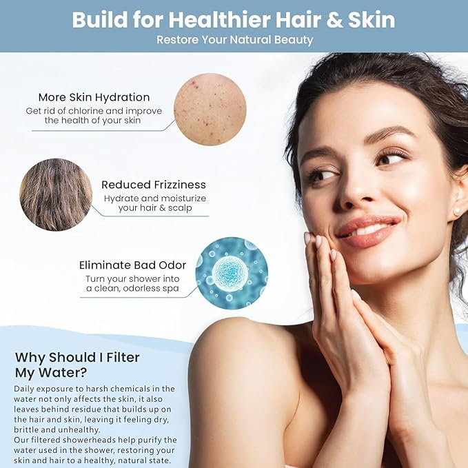 Large Rain Shower Head with Filtered - 12" All Metal Square Rainfall Showerhead Filter for Remove Chlorine and Harmful Substances, Matte Black