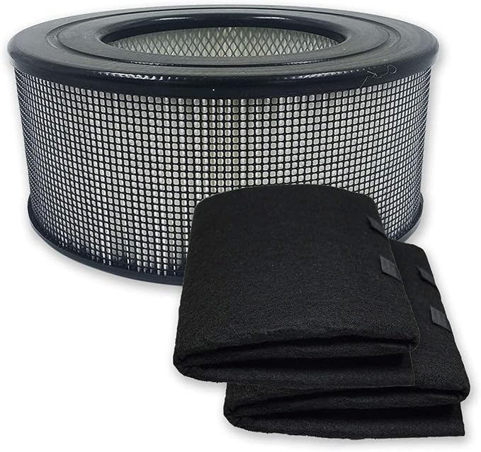 PUREBURG 21500 Replacement True HEPA Filter Set Compatible with Honeywell 50150 51500 61500 11500(EV-15) 18150 11520 17200 Series Air Purifiers