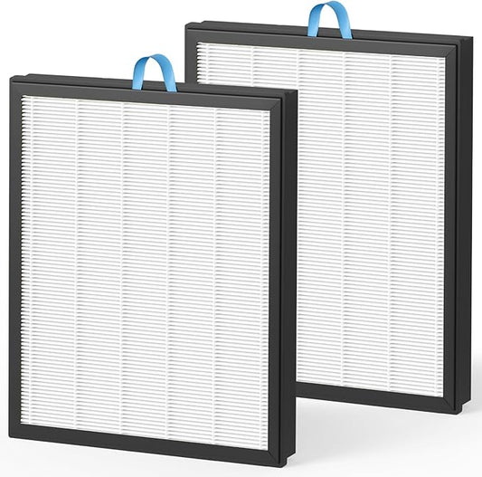Fil-fresh Vital 100S Replacement Filter, Compatible with LEVOIT Vital 100S Air Purifier, 3-in-1 H13 True HEPA & Activated Carbon, Replace Vital 100S-RF, White, 2-Pack