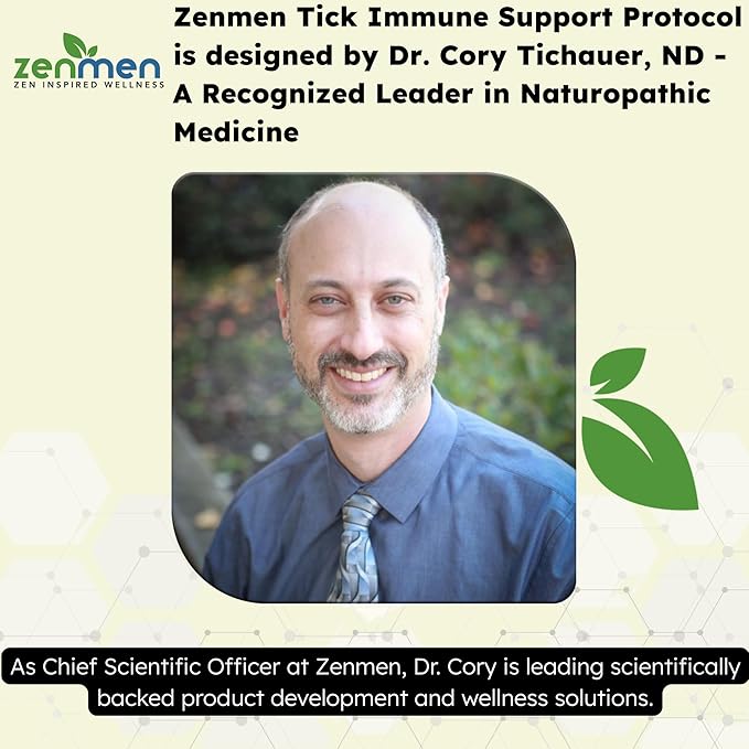 Zenmen Pre-Testing Complete Bundle - Helps Balance Your System Before Testing - 3 Tick Immune Support + 2 Monolaurin Capsules
