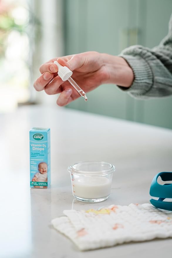 Colief Vitamin D 3 Drops | The Infant's Sunshine Vitamin for Immune Support | Liquid VIT D3 Supplement for Babies from Birth | Suitable for All The Family | 370 Servings | 0.67 Fl Oz
