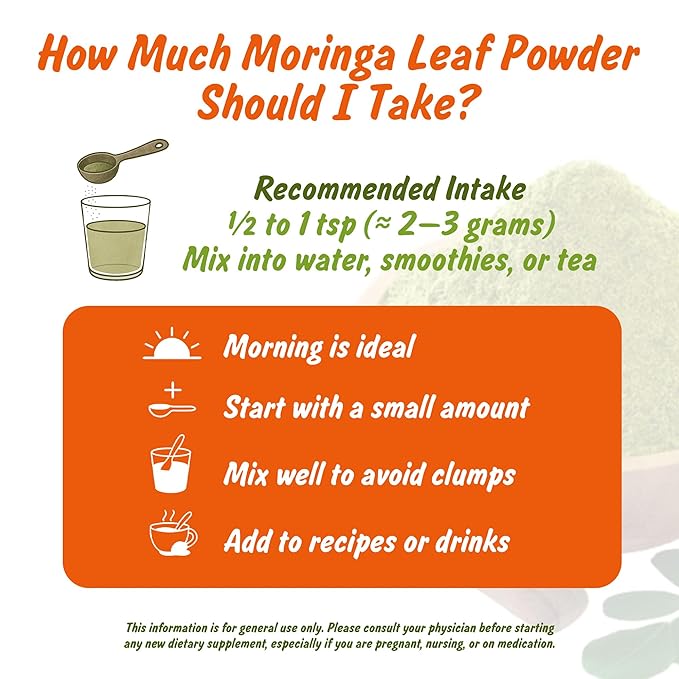 Spice Profile USDA Organic Moringa Powder, Lab Tested for Heavy Metals, Resealable 4 oz Pouch, Moringa Patta Powder, Polvo de Hoja de Moringa