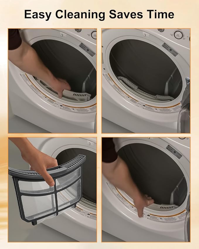 WE16X32537 Dryer Lint Filter Trap Screen Fit for General Electric Hotpoint, Dryer Lint Strainer Replace WE16X32537 WE16X29597 AP7205579, Dryer Lint Screen Replacement, Upgraded Clothes Dryer Filter