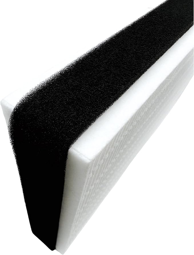 Nispira F1 C01 T02 HEPA Replacement Filter for 3M Filtrete Room Air Purifier FAP-C01-F1, FAP-T02-F1, FAP-C01BA-G1, FAP-T02WA-G1, FAP-ST02W, FAP-ST02N. 12 in. x 6.75 in. Part FAPF-F1-A. 10 Pack