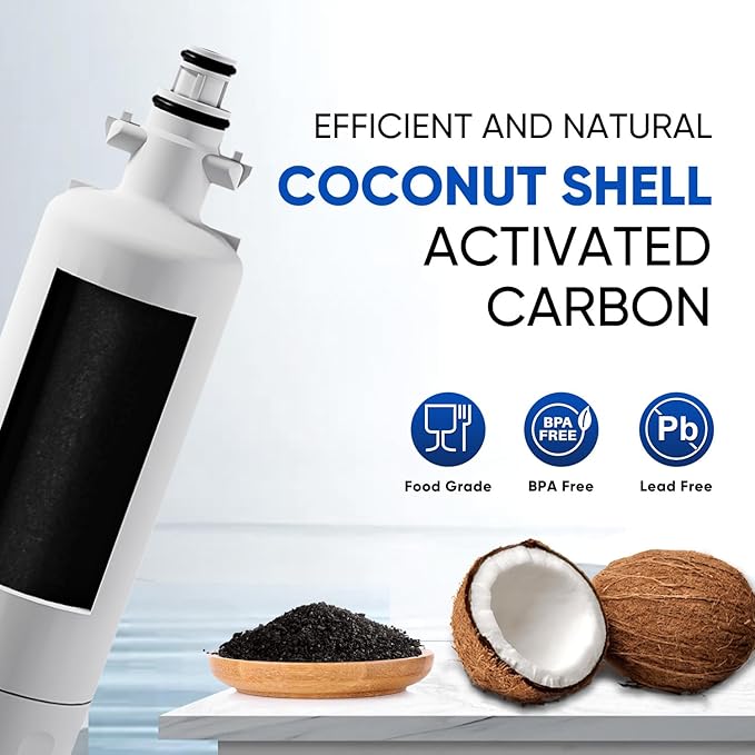 PUREPLUS 469690 NSF 401 & 473 & 53 & 42 Certified Replacement for LG LT700P Kenmore Elite 9690, ADQ36006102, ADQ36006101, LFXS30766S, LFX28968ST, LT120F Refrigerator Water Filter, 1Pack