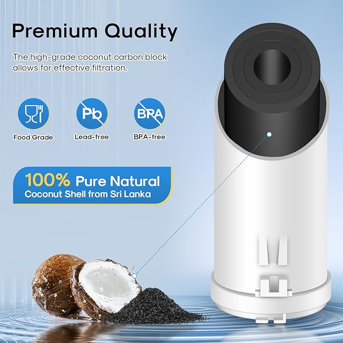 EDR3RXD1 Compatible with Everydrop® Filter 3, 4396841, 4396710, Kenmore 46-9083, 46-9030, 9030, 9083, KAD3RXD1, WHR3RXD1, RFC6600A Refrigerator Water Filter, 4PACK