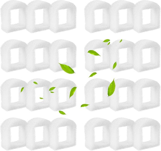 24 pcs Cat Water Fountain Replacement Foam Filters for PetSafe Drinkwell Ceramic and Stainless Steel Pet Fountains,Foam Filters for Cat Water Fountain