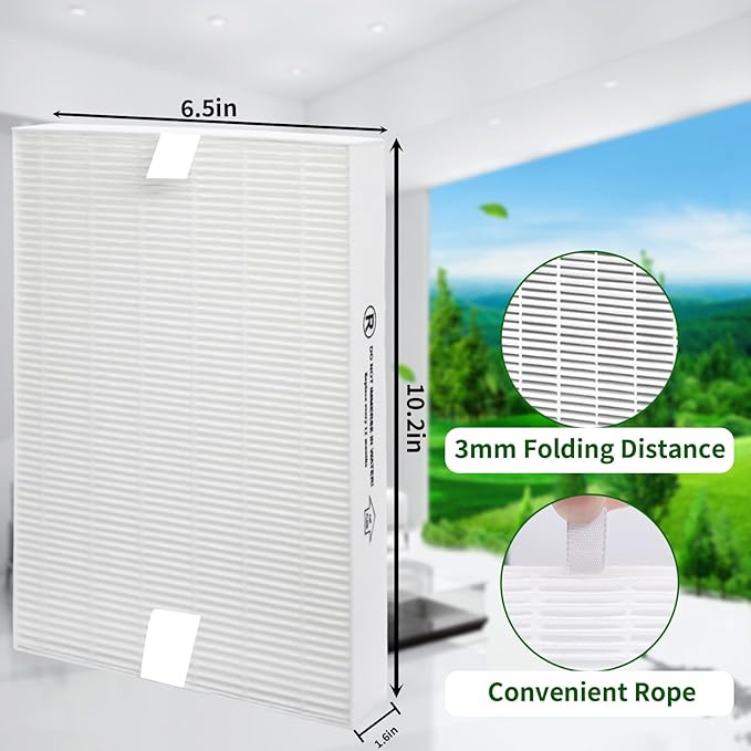 HEPA R Filter Replacement for Honeywell HPA Series Air Purifiers, True HEPA Air Purifier Filter R Compatible with HPA300/HPA200/HPA100, OEM Replacement (1-Pack)