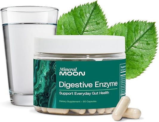 Innerspace Flora Digestive Enzymes for Men and Women with 12 Enzymes for Digestion and Senna Leaf Extract – Supports Gut Health, Digestion Supplement, Nutrient Absorption - 90 Capsules
