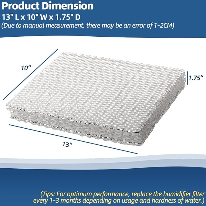 45 Humidifier Filter Pad Water Panel Replacement Compatible with Aprilaire Whole House Humidifier Models 400, 400A, 400M Humidifier Parts & Accessories (Pack of 2)