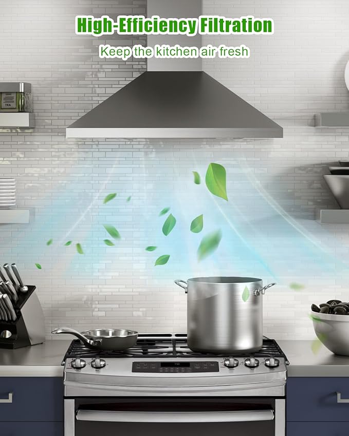 2 Pcs WB02X11012 Range Hood Grease Filter Compatible with GE Series JV565H1BB JV565H1CC JV565H1WW Range Hoods and Multiple Brands and Models, Washable Filter Replace 1084673 AH951994 EA951994 PS951994