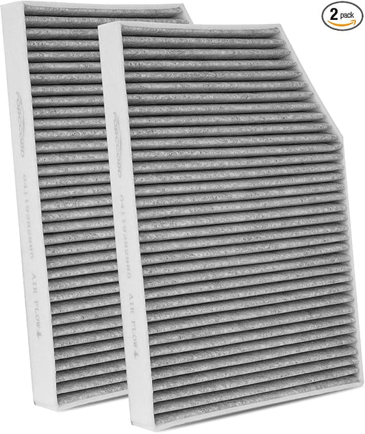 2-Pack Cabin Air Filter BMW X3 (2018-24), X4 330i Z4 (2019-25), M340i M440i 430i M3 M4 (21-25), i4 230i (22-25), 330e(21-24), IX3 (21-22), GR Supra Filter Replacement 64119382885 Accessories