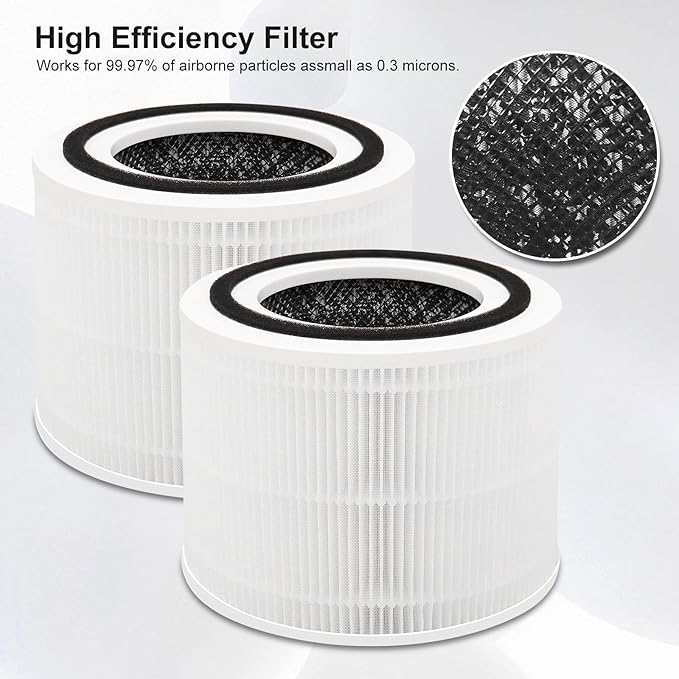 2 Pack 240 True 14 Replacement Filter Compatible with 240 A-ir Cleaner Purifier, 3-in-1 HP-14 Filter Replacement with Activated Carbon Filter,Fit For Pur-oair 14 Air Purifier